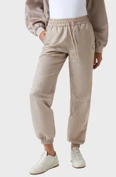 Женские бежевые спортивные брюки с узором Бежевый S Guess V5YB14.WHFU0;FJ8F