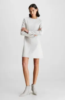 Женское серое платье HW VISCOSE FIT & FLARE Серый XS Calvin Klein K20K206336