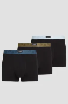 Мужские черные боксеры (3 шт) Черный S Karl Lagerfeld A3M47002;2CU