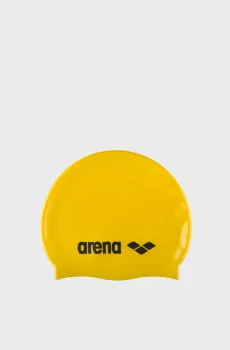 Детская желтая шапочка для плавания CLASSIC SILICONE JR Желтый ONESIZE Arena 91670-035