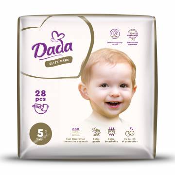 Подгузники Dada Elite Care Junior размер 5 (11-25 кг), 28 шт Подгузники Dada Elite Care Junior размер 5 (11-25 кг), 28 шт