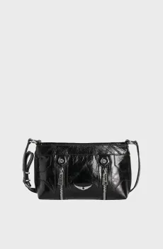 Женская черная кожаная сумка Sunny Mood Черный ONESIZE ZADIG&VOLTAIRE LWBA03845_BLACK