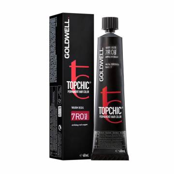 Уценка! Стойкая профессиональная краска для волос Goldwell Topchic Permanent Hair Color 7RO MAX Striking Red Copper, 60 мл Уценка! Стойкая профессиональная краска для волос Goldwell Topchic Permanent Hair Color 7RO MAX Striking Red Copper, 60 мл