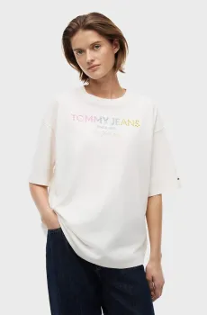 Женская белая футболка BLING GMD Белый XS Tommy Jeans DW0DW22803