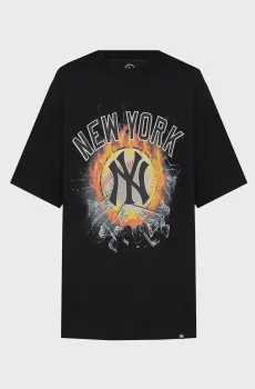 Черная футболка NEW YORK YANKEES POINT LINE (унисекс) Черный M 47 Brand 658325BK-FS