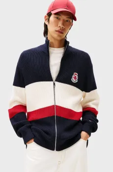 Мужской кардиган CHEST STRIPE Разноцветный S Tommy Hilfiger MW0MW41396