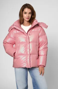 Женский розовый пуховик Розовый M PRPY PWOUTSKF0053