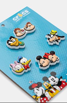 Детские значки для обуви Crocs Mickey and Friends PVC 5Pck 5 шт