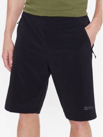 Jack Wolfskin Спортивні шорти Prelight 1508081 Чорний Regular Fit Jack Wolfskin Спортивні шорти Prelight 1508081 Чорний Regular Fit