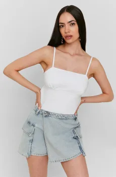 Женская голубая джинсовая юбка-шорты Голубой 36 Tally Weijl SSKDEMILANA