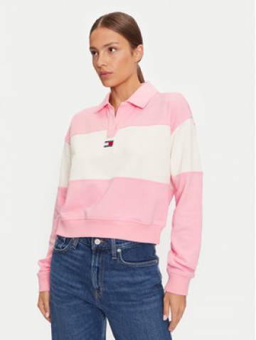 Tommy Jeans Світшот DW0DW18705 Рожевий Regular Fit Tommy Jeans Світшот DW0DW18705 Рожевий Regular Fit