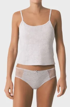 Женские серые трусики Серый M womensecret 873935