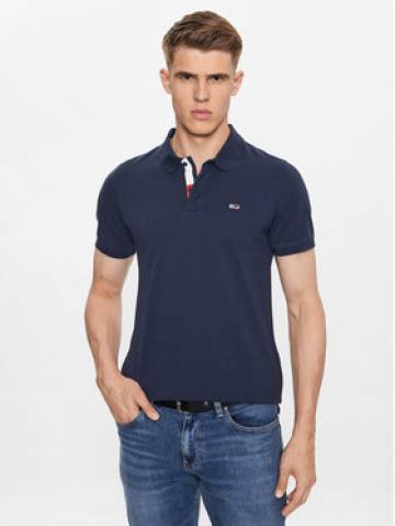 Tommy Jeans Поло DM0DM15370 Cиній Slim Fit Tommy Jeans Поло DM0DM15370 Cиній Slim Fit