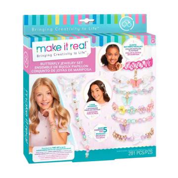 Набор для создания украшений Make it Real Бабочки, от 8 лет, 3.5*24*26.5 см (MR1323) Набор для создания украшений Make it Real Бабочки, от 8 лет, 3.5*24*26.5 см (MR1323)