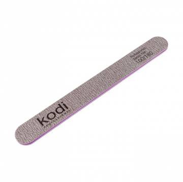 Пилка для ногтей Kodi Professional 100/180 грит прямая, коричневая, 178*19*4 мм Пилка для ногтей Kodi Professional 100/180 грит прямая, коричневая, 178*19*4 мм