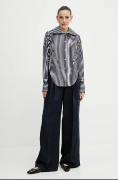 Брюки с примесью льна BOSS