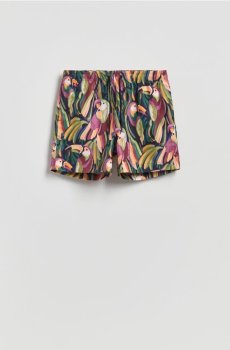 Reserved - Пляжні шорти з візерунком - коричневий - 095FB-88X