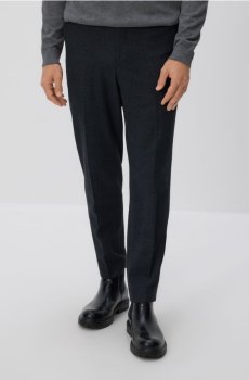 Reserved - Штани карот з кантом - темно-сірий - 032GK-90M