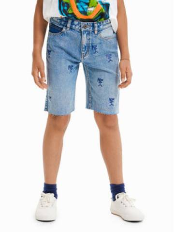 Desigual Джинсові шорти 23SBDD01 Голубий Regular Fit Desigual Джинсові шорти 23SBDD01 Голубий Regular Fit