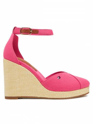 Tommy Hilfiger Туфлі Flag High Wedge Espad Closed Toe FW0FW08494 Рожевий Tommy Hilfiger Туфлі Flag High Wedge Espad Closed Toe FW0FW08494 Рожевий