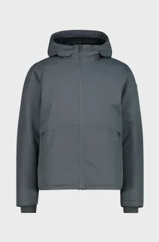 Мужская серая куртка FIX HOOD FEEL WARM Серый 52 CMP 35K3717-U862