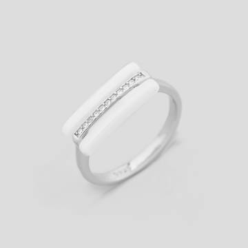 Серебряное кольцо Minimal с9510012б-16 16 Серебряное кольцо Minimal с9510012б-16 16