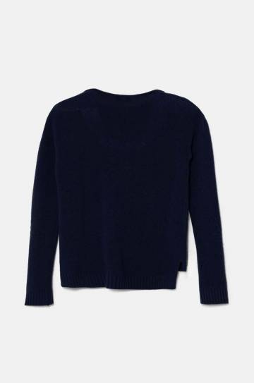 Детский шерстяной свитер United Colors of Benetton цвет синий лёгкий 1244C106X Детский шерстяной свитер United Colors of Benetton цвет синий лёгкий 1244C106X