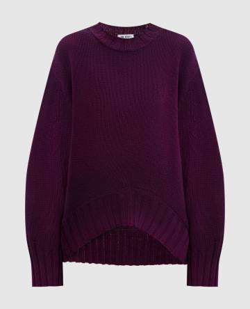 Фиолетовый свитер из шерсти и кашемира Фиолетовый свитер из шерсти и кашемира