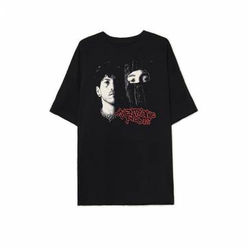 Cropp - Чорна футболка з принтом Twenty One Pilots - чорний Cropp - Чорна футболка з принтом Twenty One Pilots - чорний