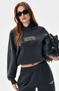 Кофта з вишивкою - темно-сірий