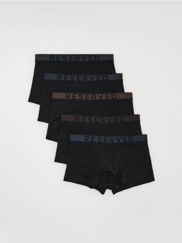 Reserved - Боксери класичні, 5 штук - чорний - 051ES-99X Reserved - Боксери класичні, 5 штук - чорний - 051ES-99X