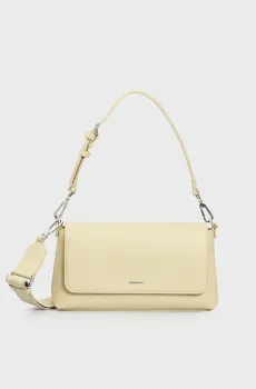 Женская желтая сумка CK MUST CONV SHLDER BAG_CAVIAR Желтый ONESIZE Calvin Klein K60K612805