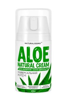 Крем для лица и зоны декольте Naturalissimo Aloe Natural Cream, 45 г