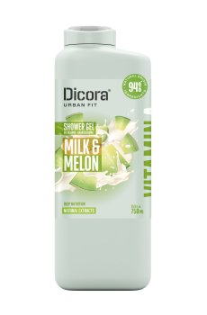 Питательный гель для душа Dicora Urban Fit Молоко и дыня, с витамином А, 750 мл