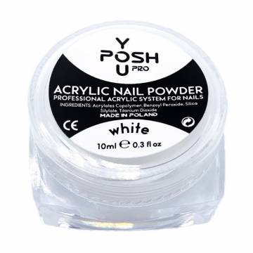 Акриловая пудра для ногтей You Posh Acrylic Nail Powder, White, 10 мл Акриловая пудра для ногтей You Posh Acrylic Nail Powder, White, 10 мл