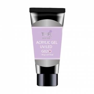 Акрил-гель для ногтей Tufi Profi Premium Acrylic Gel UV/LED, G02 Shine Rose, 30 г Акрил-гель для ногтей Tufi Profi Premium Acrylic Gel UV/LED, G02 Shine Rose, 30 г