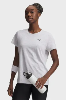 Женская белая футболка Tech Pixelate SSC Белый S Under Armour 6012302-100