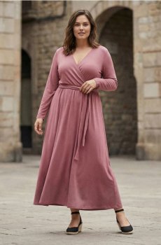 Сукня з домішкою віскози - пильно-рожевий