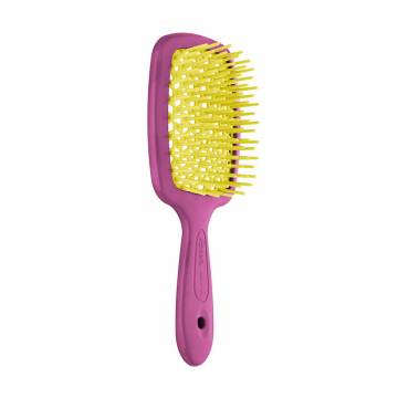 Расческа для волос Janeke Small Superbrush 1830 The Original Italian Patent Розовая и желтая Расческа для волос Janeke Small Superbrush 1830 The Original Italian Patent Розовая и желтая