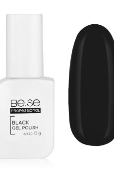 Гель-лак для ногтей Be.Se professional Gel Polish 002 Black, 10 г