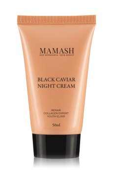 Питательный ночной крем-бальзам для лица Mamash Black Caviar Night Cream с ценным экстрактом черной икры, 50 мл