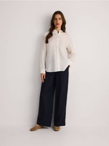 Reserved - LADIES` TROUSERS - темно-синій - 568EI-59X Reserved - LADIES` TROUSERS - темно-синій - 568EI-59X