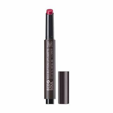 Матовая помада для губ The Saem Eco Soul Kiss Button Lips Matte 05 Red Warmer, 2 г Матовая помада для губ The Saem Eco Soul Kiss Button Lips Matte 05 Red Warmer, 2 г