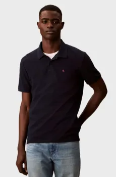 Мужское темно-синее поло MONOGRAM Синий M Calvin Klein Jeans LV040EM269
