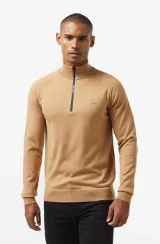 Мужской коричневий свитер Коричневый XL Lacoste AH251702S