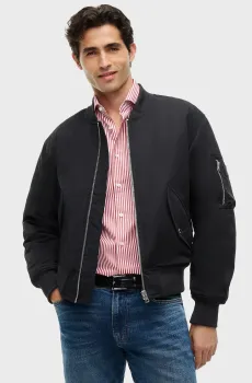 Мужской черный бомбер padded bomber jacket Черный XXL Tommy Hilfiger MW0MW46690