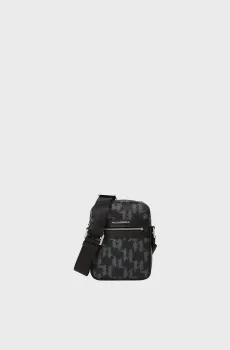 Мужская черная сумка с узором Черный ONESIZE Karl Lagerfeld A4M30202;2FB