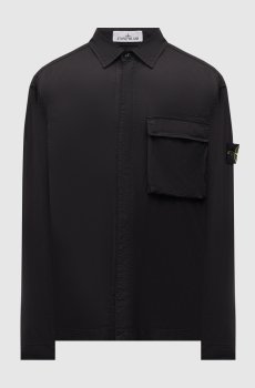 Черная рубашка с логотипом