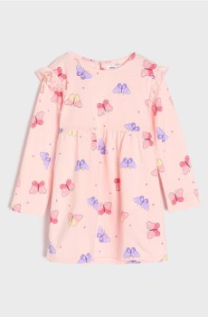 Трикотажна сукня - пастельний рожевий