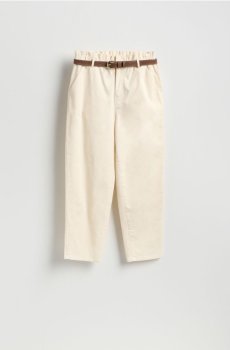 Reserved - Штани чиноси з поясом - нюдовий - 530HV-02X